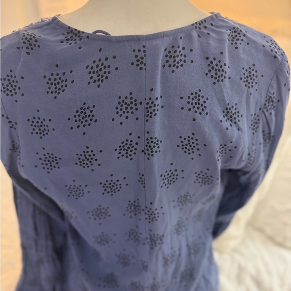 Boden Navy Patterned Blouse - Picture 9 of 10